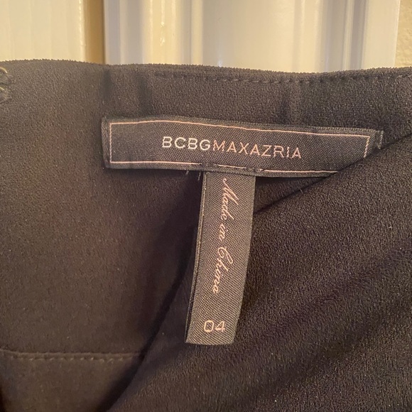 BCBG! Dress Gown Prom Formal Gala Long Black - Picture 5 of 8